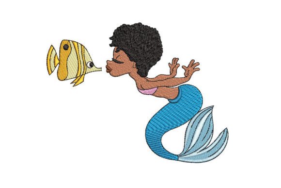 African Mermaid Girl with a Fish Review