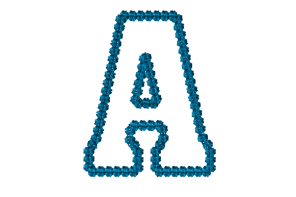 Alphabet Letter an Applique with Motif Review