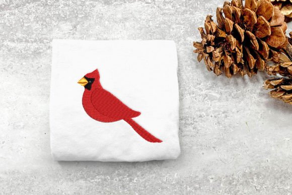 Cardinal Mini: A Charming Embroidery Design for Personalized Gifts