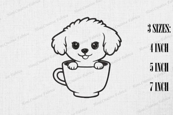 Cute Bichon Frise Dog in Coffee Cup Review