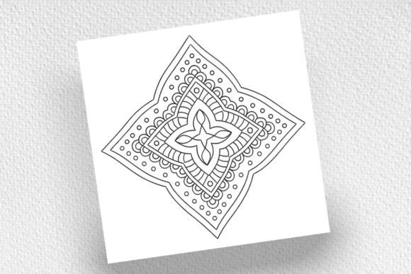 Decorative Hand Drawn Mandala for Holiday Projects