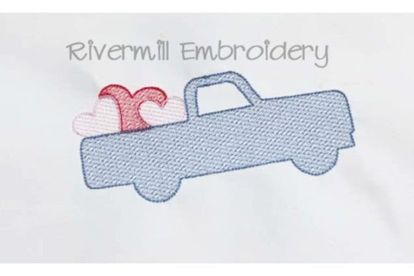 Sketch Style Truck with Hearts Review