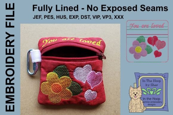 You Are Loved Mini Zipper Bag Embroidery Review